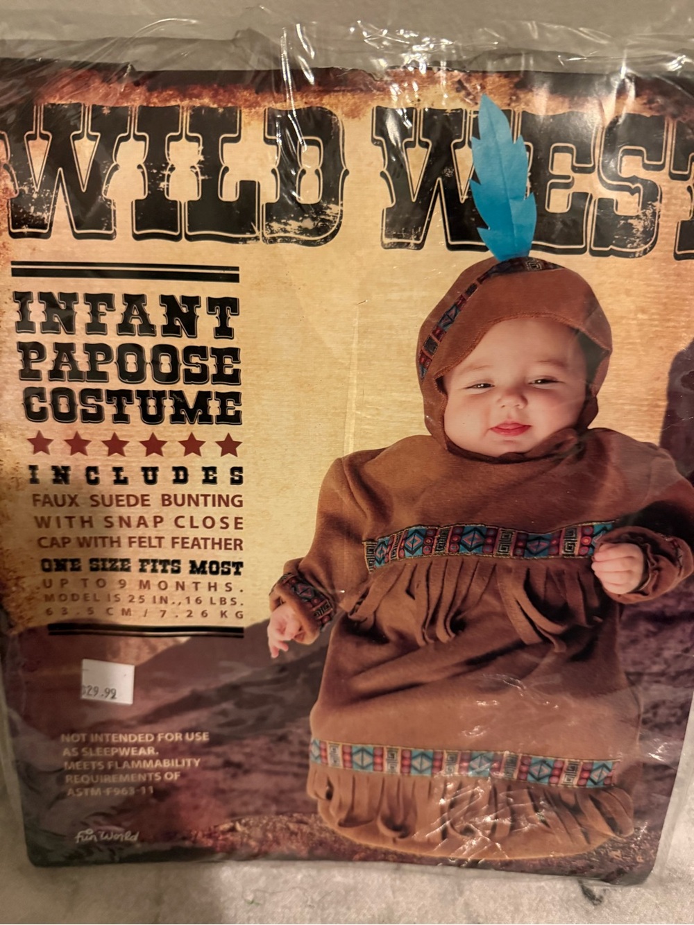 Wild West Infant Papoose Costume